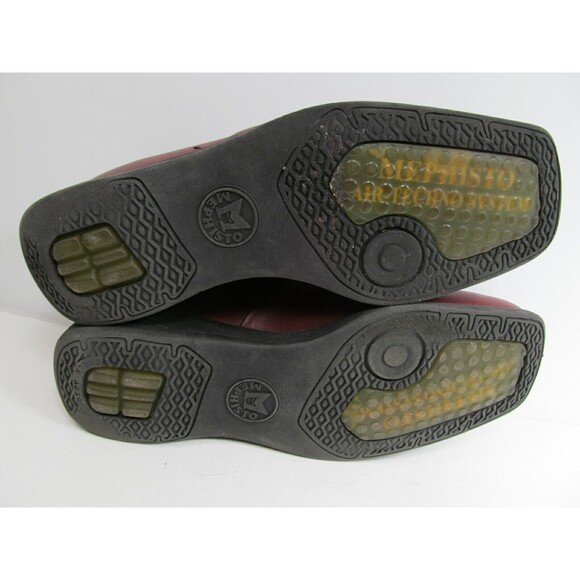 Mephisto Air-Techno Womens Red Leather Comfort Loafers Wedge Heel Size US 8 - Picture 12 of 12